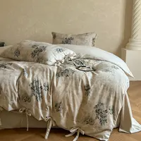 【晚悠】95[暮烟]蝴蝶结绑带款棉麻四件套-wp