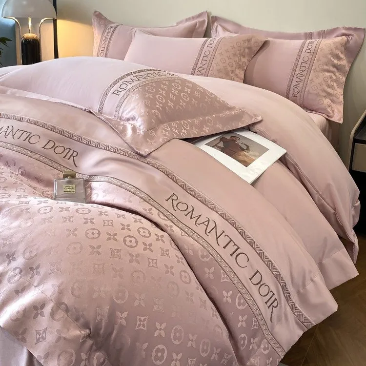 欧式轻奢夏季冰丝四件套凉感丝滑天丝床单高级感被套裸睡床上用品