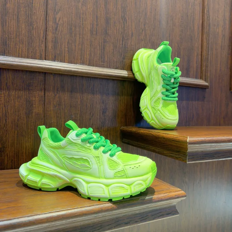 【鞋魔】2025新款低帮厚底透气纯色拼色多巴胺老爹鞋潮流老爹鞋男鞋