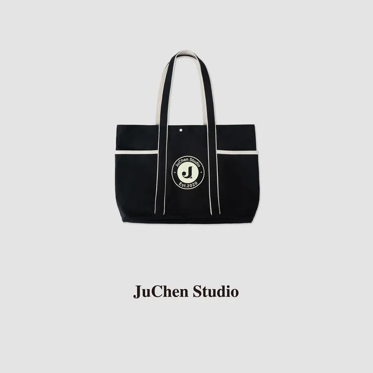 JUCHEN瑜伽健身帆布包单肩大容量侧兜托特包BB250301-124欧若风