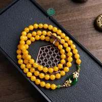 【春日珠宝】菲菲珠宝好-S925蜜蜡圆珠项链约9mm