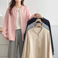 2025秋季新款大码立领卫衣外套秋装女款休闲百搭拉链开衫显瘦上衣