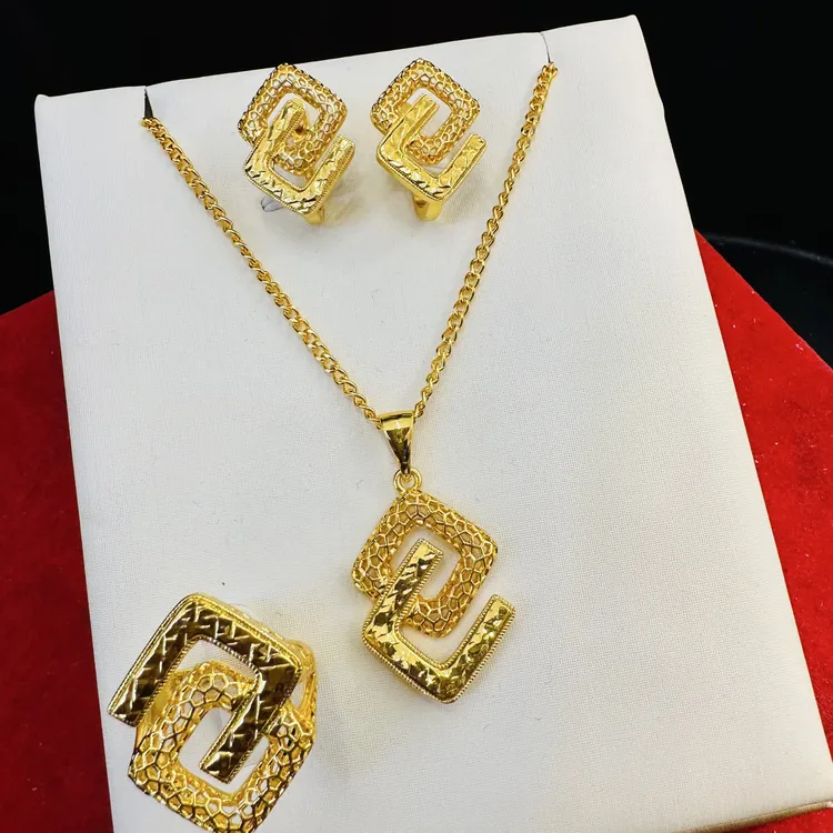 铜合金项链 495号新款个性项链耳环戒指