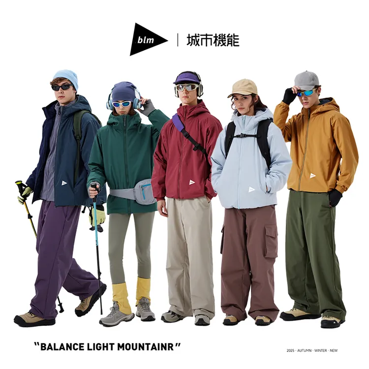▶ blm城市机能保暖连帽棉衣秋冬轻量化男女防寒棉服通勤防风外套