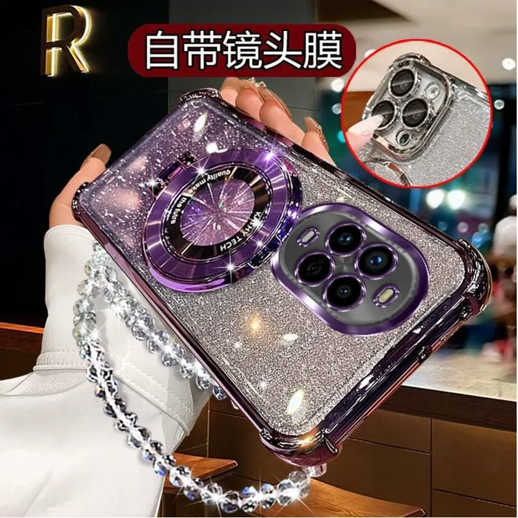 气囊防摔华为Nova13Pro手机壳MISAL00高质量镜头全包闪粉CD支架轻