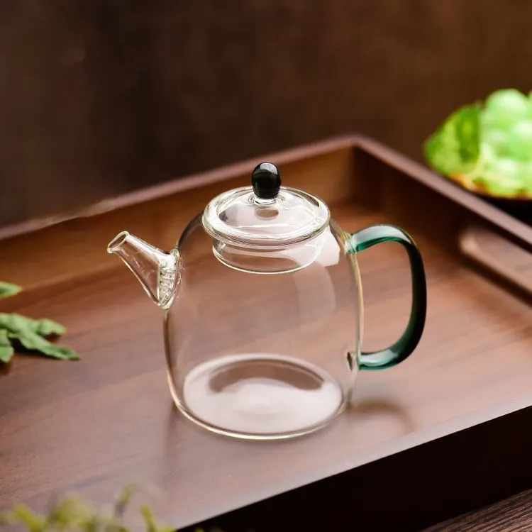新款耐热玻璃茶壶泡茶壶耐高温加厚过滤花茶壶家用小号养生冲茶壶