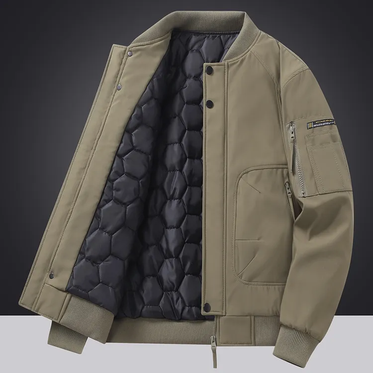 正品保罗宝狮龙长袖保暖男工装男士冬季冬装军绿防风夹克户外大码