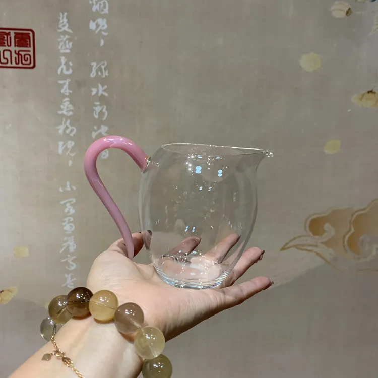 公道杯大容量350毫升高端蓝凤羽把高品质