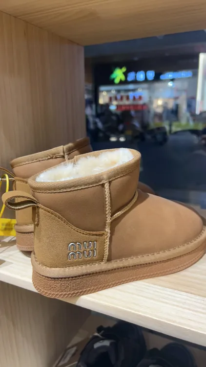 儿童皮面雪地靴冬季加厚