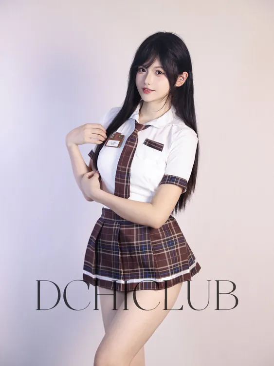 【DCHI】哒咩！甜美系JK制服收腰衬衫百褶裙