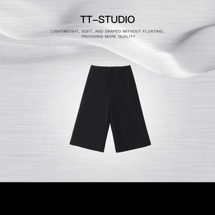 TT【8分裤】秋冬时尚保暖羊毛毛呢裤直筒宽松八分休闲裤TT-YGSM1257