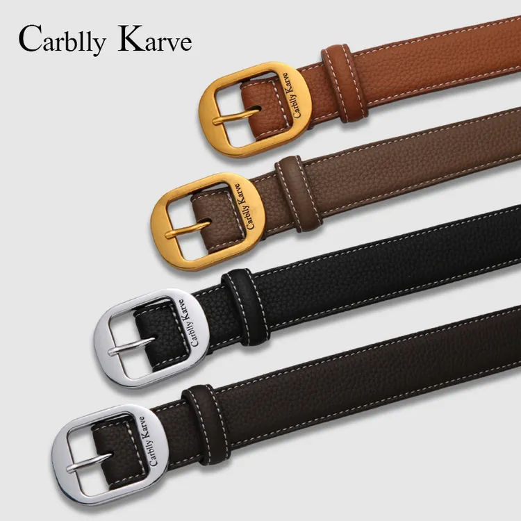 Carblly Karve森系光身成人女腰带皮带女士百搭裤腰带wn-16