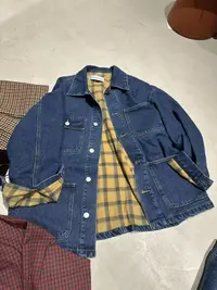 拼接设计口袋牛仔#7030