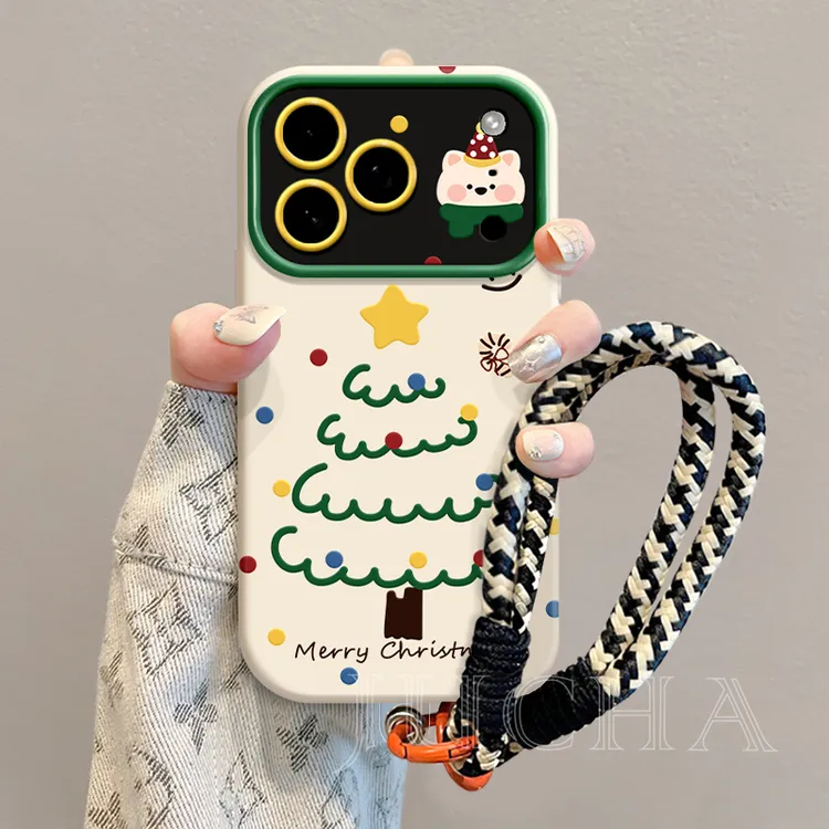 狗狗圣诞适用小米15PRO手机壳14ULTRA/13/12S/CIVI5PRO磨砂大视窗