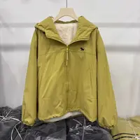 青青家  冬季新款时尚加厚一体绒休闲棉服外套-3925