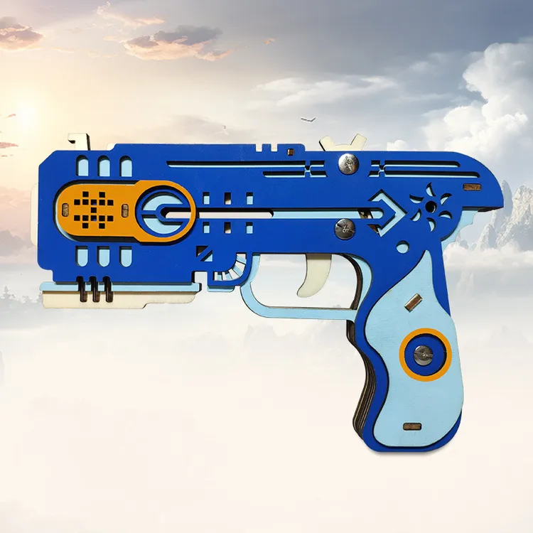 【直发】冲锋木质3d立体拼图模型手工组装益智玩具