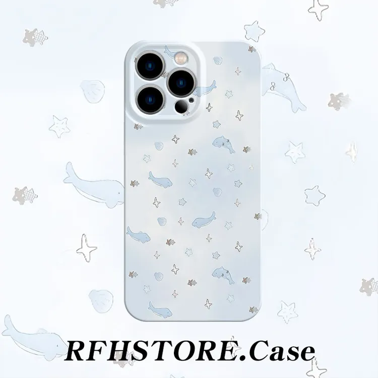 闪度侠小鲸鱼适用iPhone16菲林手机壳苹果华为P70小米vivoppo硬壳