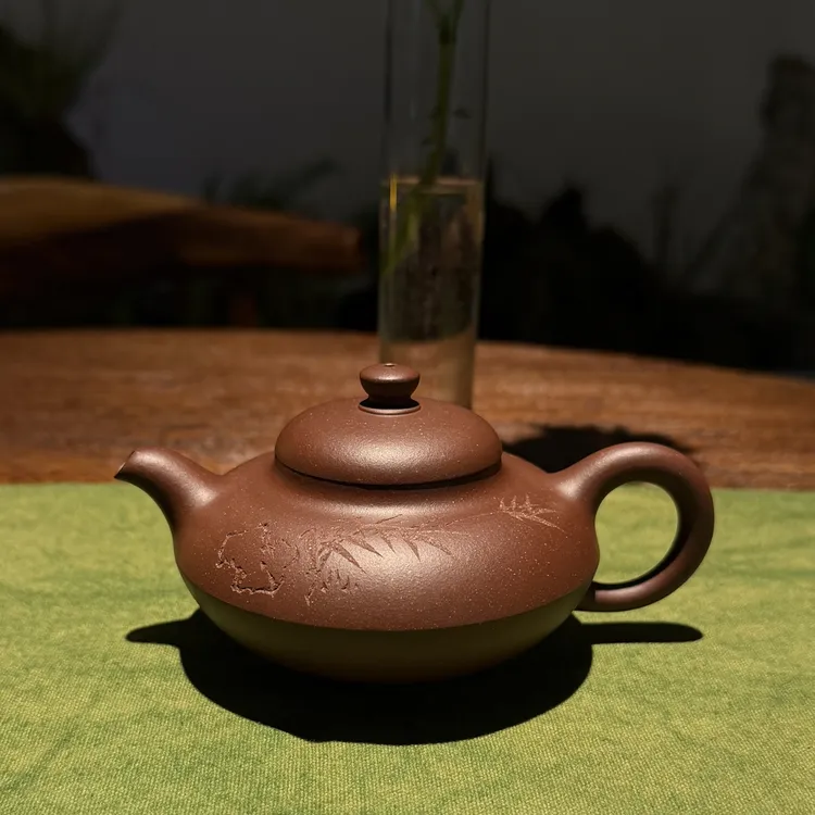 合欢壶 约150cc 原矿紫砂泥 中槽清 半手工紫砂壶 小容量 泡茶具