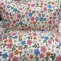 精仿细纱碳素磨绒枕套两支装48*74+-.5【穗花朵朵】信封枕套 编号9