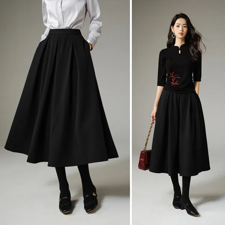 晚白【新品】[神裙]半裙半身裙25091024