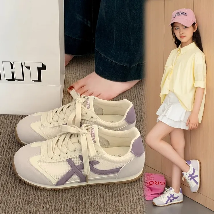 女童网鞋透气网面2025新款秋冬爆款德训鞋儿童运动鞋板鞋女童鞋子