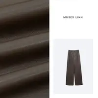 LINN【罗马记事】2025秋冬新款蛋白皮裤Q25CK542