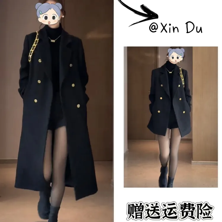 2025秋冬季新款时尚显瘦气质女士网红洋气外套百搭款D24126