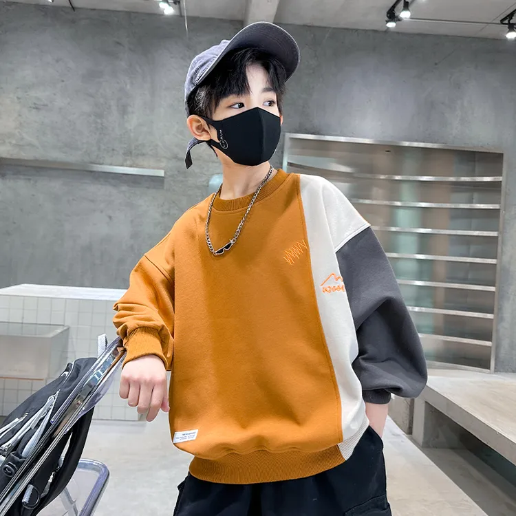 男童秋装大童秋冬加绒卫衣春秋款2025新款儿童装秋季一体绒上衣潮