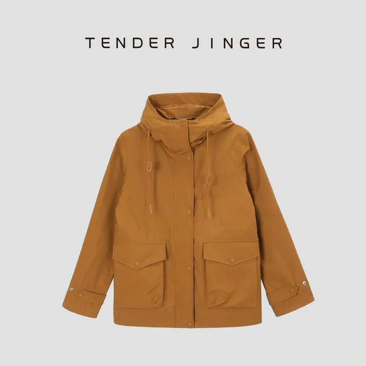 Tender Jinger【专柜】连帽立领三防户外夹克T51SHC79988