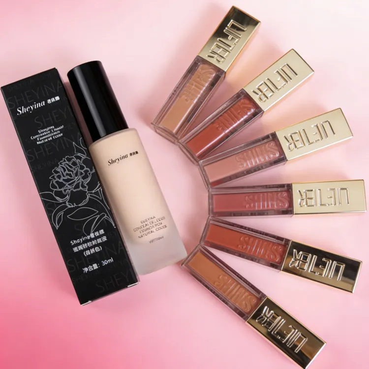 【双12随机送口红】Sheyina奢依娜遮瑕持妆粉底液遮瑕服帖