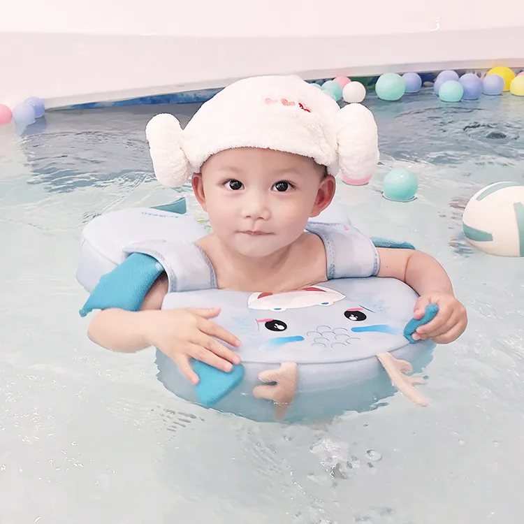 KLEYOU婴儿游泳腋下圈泡澡可拆洗免充气小月龄0-3岁宝宝防侧翻
