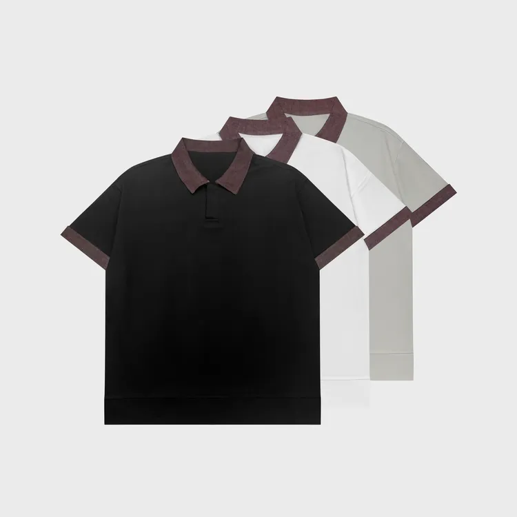 商务休闲常规款男短袖夏季Polo衫薄款常规宽松型纯色