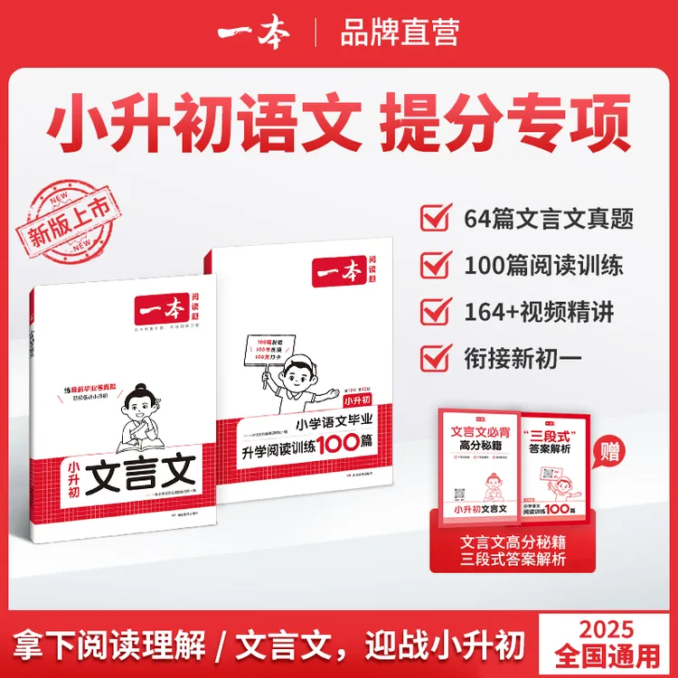 一本【备战小升初】文言文阅读训练吃透必考点掌握答题方法全国通用