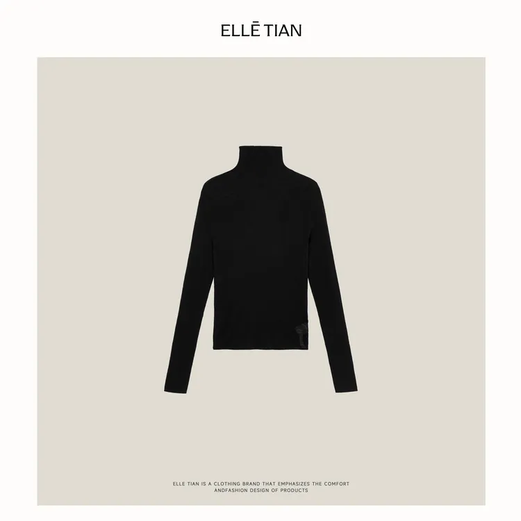 ELLE-TIAN“水溶羊毛系列”纯色水溶羊毛毛衣S10685