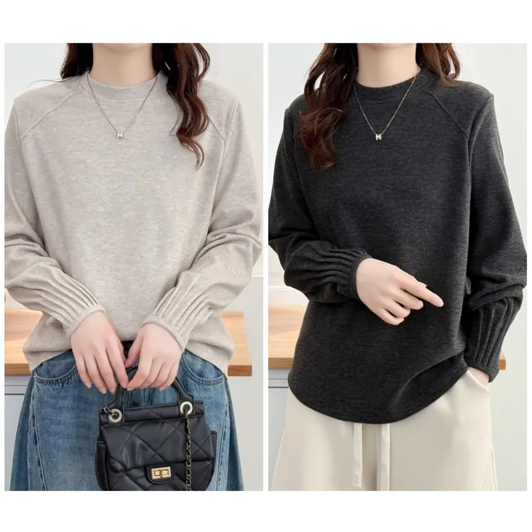 100-190斤微胖大码女装胖mm冬季时尚显瘦加厚保暖德绒T恤打底衫