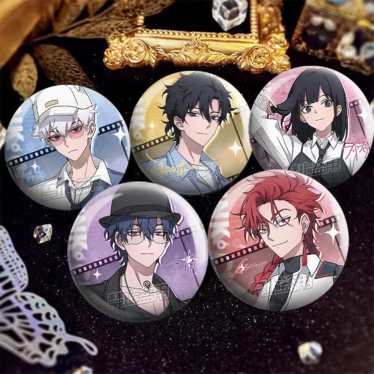 时光代理人周边徽章镭射双闪吧唧同人谷子挂件vien夏斐陆光程小时