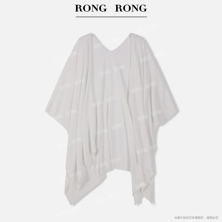 溶溶【白茉莉】RONGRONG 莱赛尔醋酸混纺微透感空调针织开衫2534RR