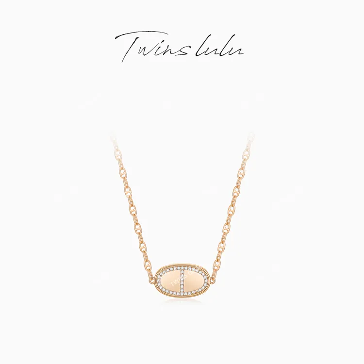 TWINS LULU【猪鼻子】2025新款高级百搭轻奢风猪鼻子项链TSJ8596