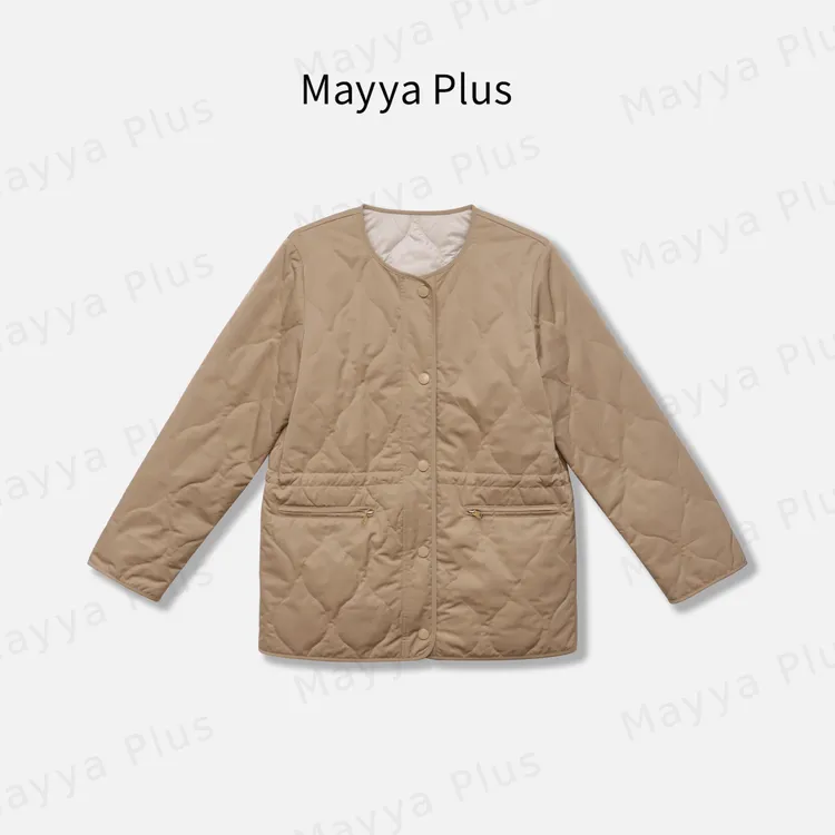 【咖顿学院】Mayya Plus麦芽定制流光风轻薄羽绒棉服女外套32536881