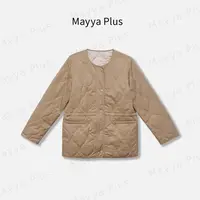 【咖顿学院】Mayya Plus麦芽定制气质显瘦流光风棉衣32536881