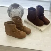 妈呀！尊嘟好美~小众复古褶皱堆堆靴女时尚百搭轻便增高  短靴8828