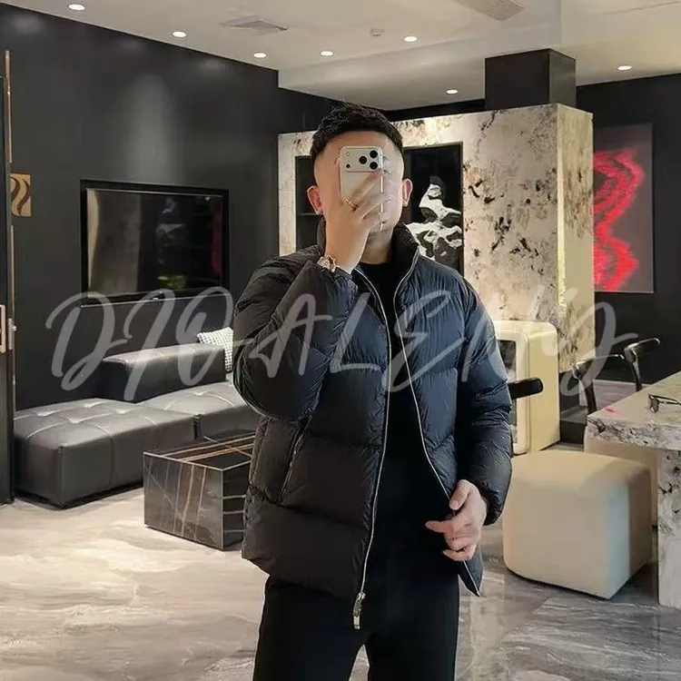 【帅老板】8071冬季轻奢男士高品质立领面包服鸭绒羽绒服