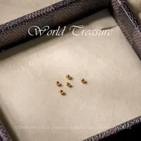 世间臻宝丨18K金爆闪金豆豆2mm配件/多样性发/5个装/P11102