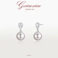 G XIAOXIAO 镀K金 轻奢高级感小众精致气质百搭水滴耳环 DH1119