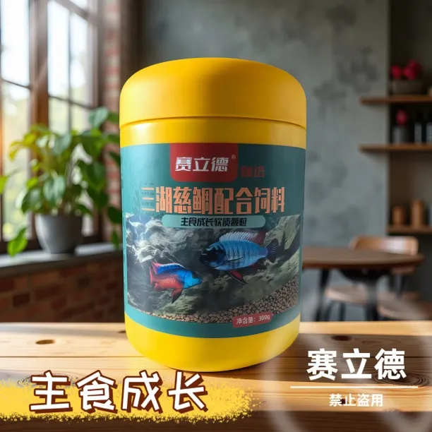 正品赛立德三湖慈鲷主食成长颗粒小型鱼颗粒饲料不浑水观赏鱼鱼粮