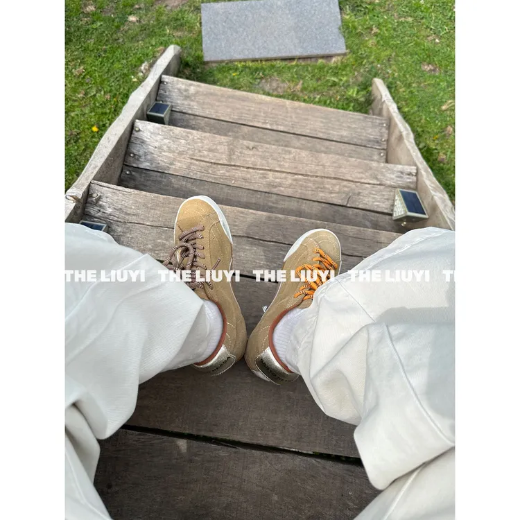 【LIUYI】复古鸳鸯鞋绳休闲星星鞋2713
