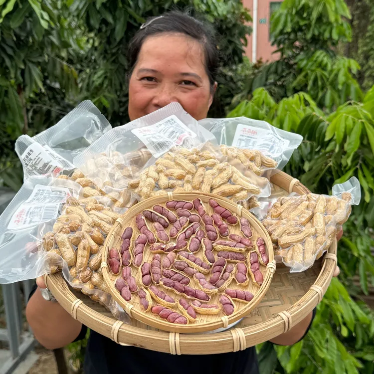 闽瓜瓜正宗福建水煮红皮花生带壳【鲜香软糯】原味盐水湿花生下酒菜