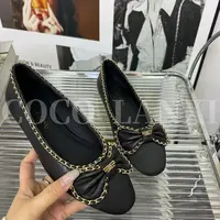 【COCO LANXI】小香风气质时尚休闲百搭黑色低跟小单鞋25DX033LX