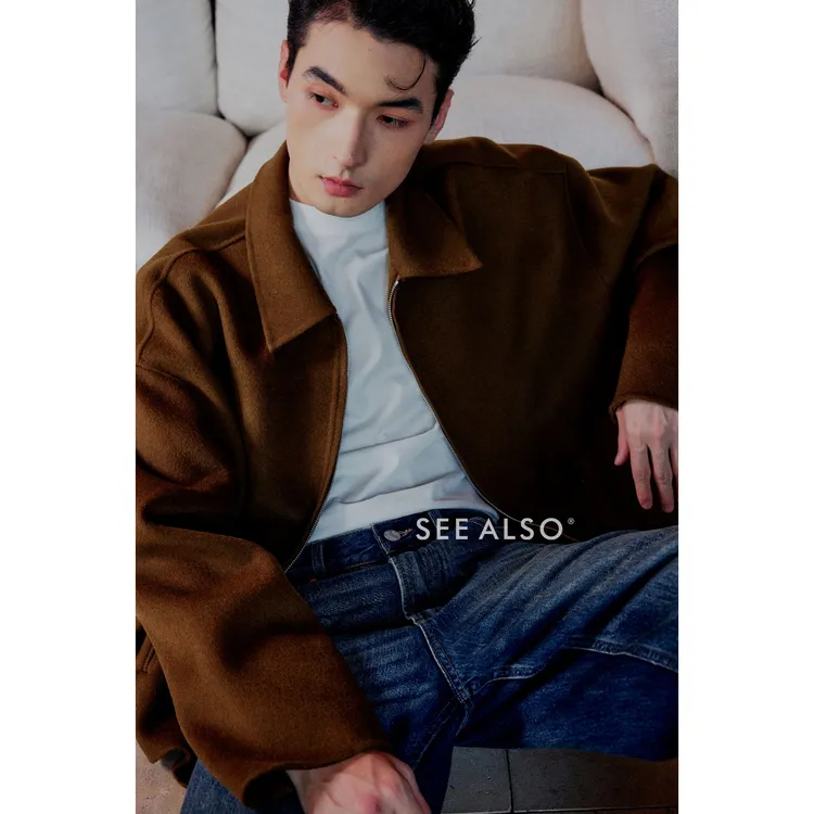 SEE ALSO『100%绵羊毛重磅款』超精纺丝光毛呢老钱新贵极简外套夹克