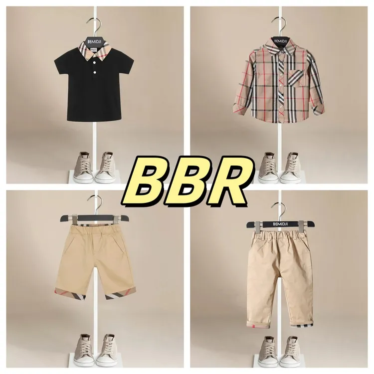 【经典格子】2025男童上衣polo儿童裤子中裤宝宝T